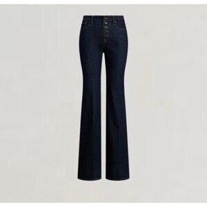 Lauren Ralph Lauren High-Rise Flare Jeans - Rinse Wash Size 10